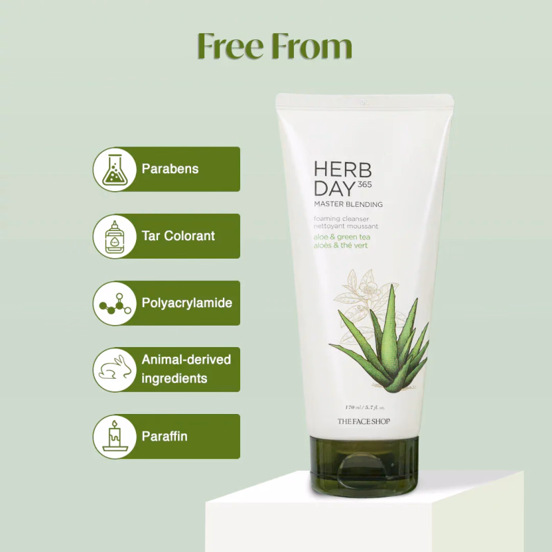 Herb Day 365  - Aloe & Green Tea-Foaming Cleanser