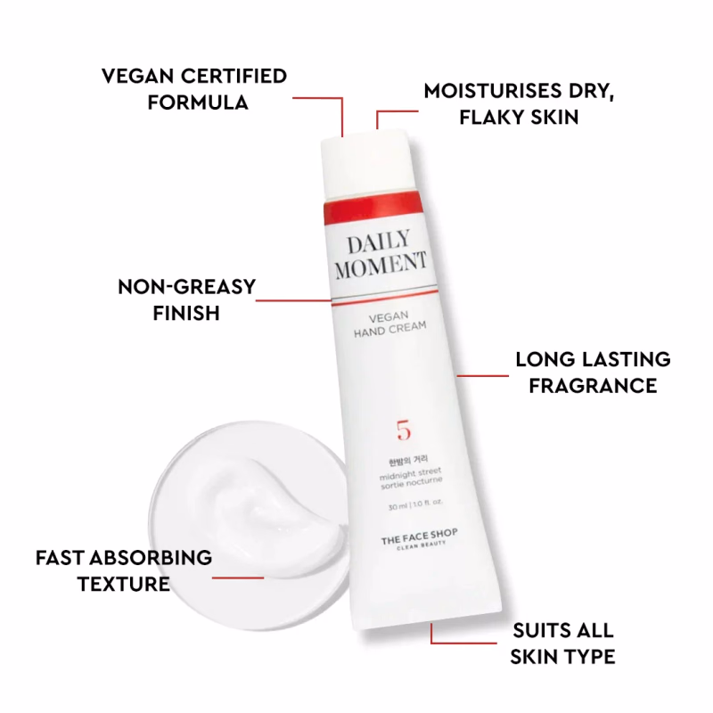 THE FACE SHOP - 05 MIDNIGHT STREET - Hand Cream - Daily Moment Vegan