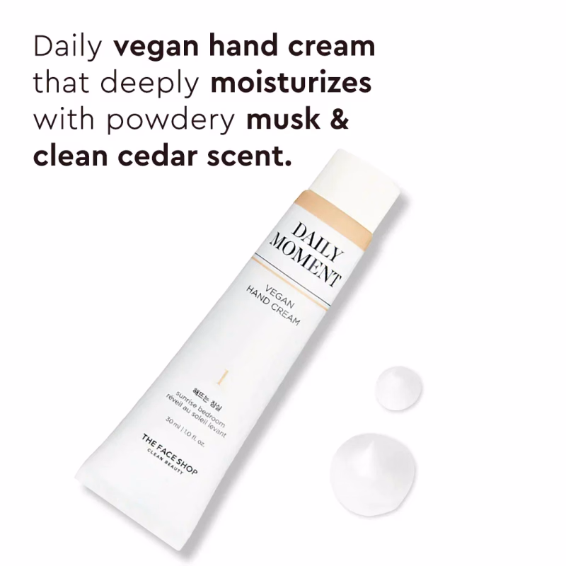 THE FACE SHOP - 01 SUNRISE BEDROOM - Hand Cream - Daily Moment Vegan