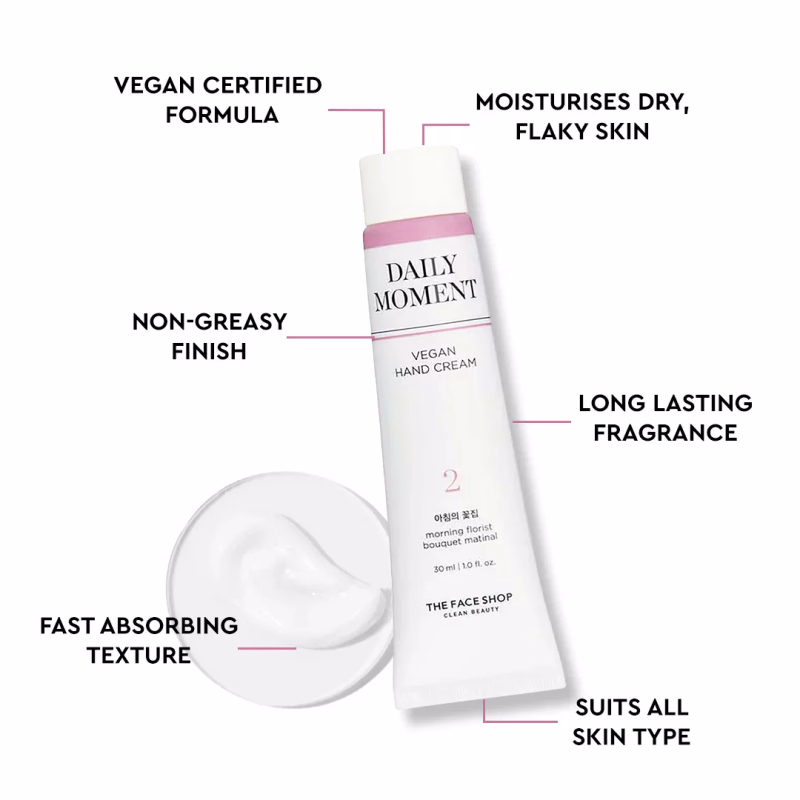 THE FACE SHOP - 02 MORNING FLORIST - Hand Cream - Daily Moment Vegan