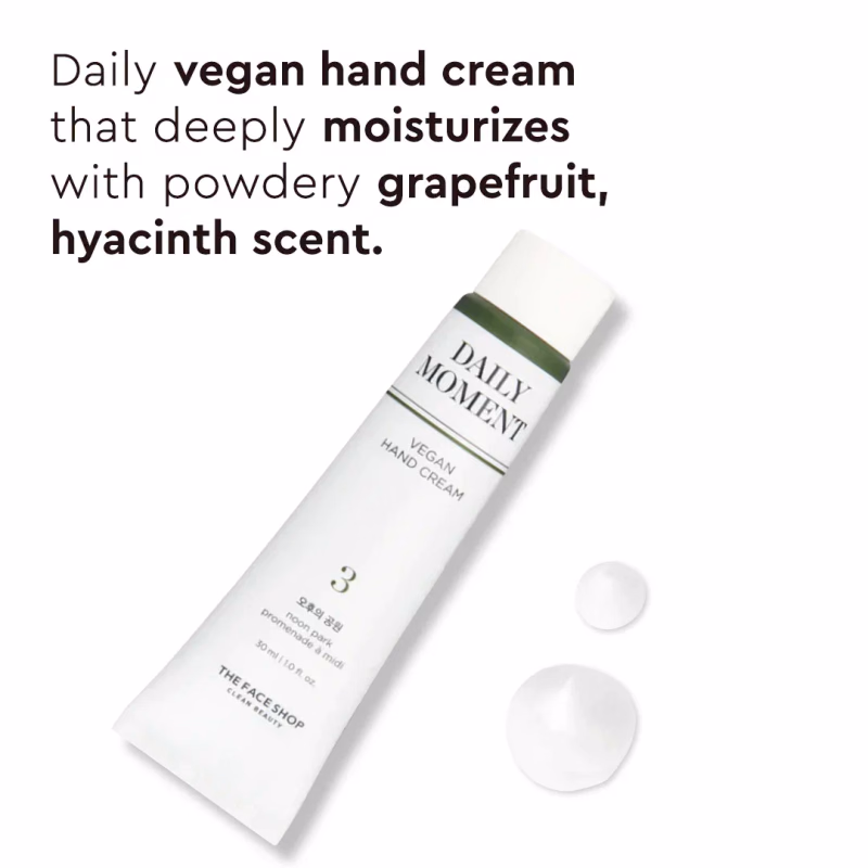 THE FACE SHOP - 03 NOON PARK - Hand Cream - Daily Moment Vegan