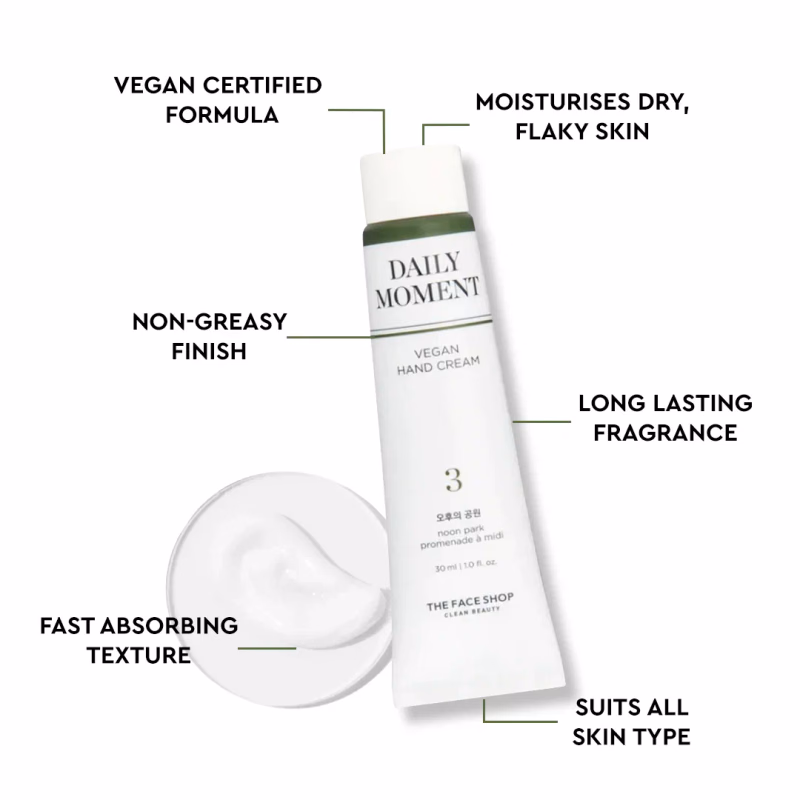 THE FACE SHOP - 03 NOON PARK - Hand Cream - Daily Moment Vegan
