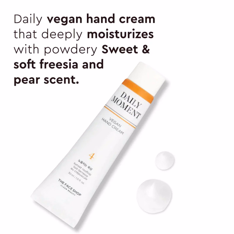 THE FACE SHOP - 04 SUNSET ROOFTOP - Hand Cream - Daily Moment Vegan