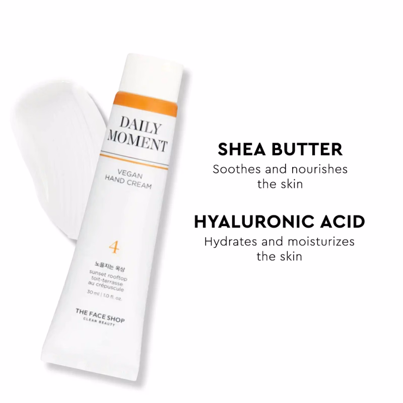 THE FACE SHOP - 04 SUNSET ROOFTOP - Hand Cream - Daily Moment Vegan