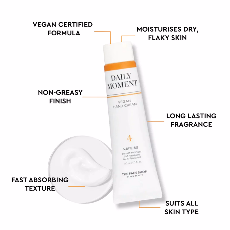 THE FACE SHOP - 04 SUNSET ROOFTOP - Hand Cream - Daily Moment Vegan