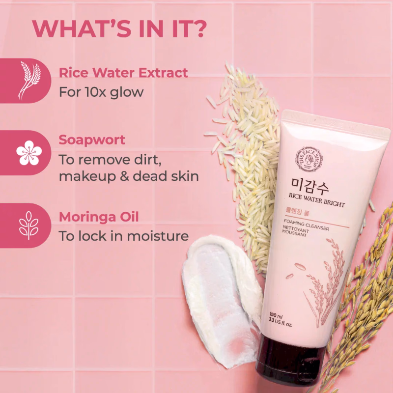 The Face Shop - Rice Water - Bright Foaming - Face Wash