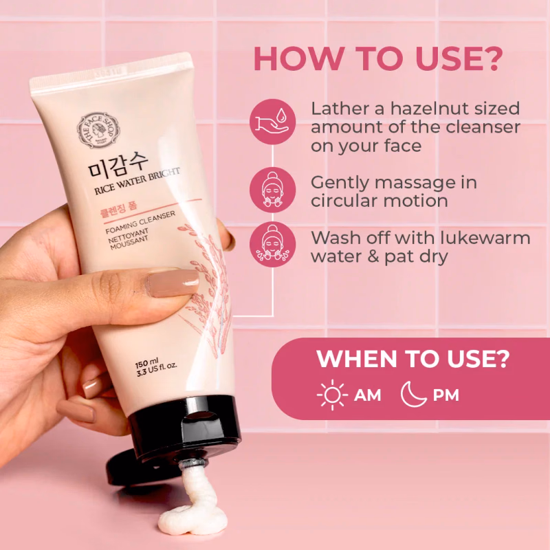 The Face Shop - Rice Water - Bright Foaming - Face Wash
