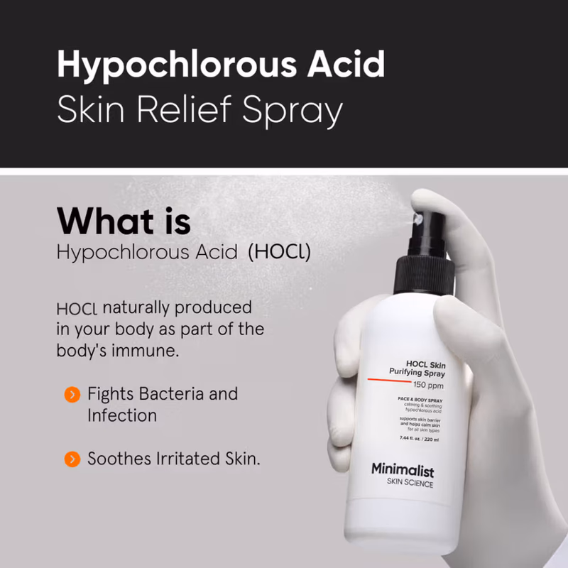 MINIMALIST - HOCL SKIN - PURIFYING SPRAY - 150 PPM - FACE & BODY SPRAY