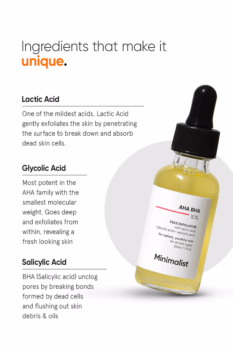 Minimalist - 10% AHA BHA - Face Exfoliator