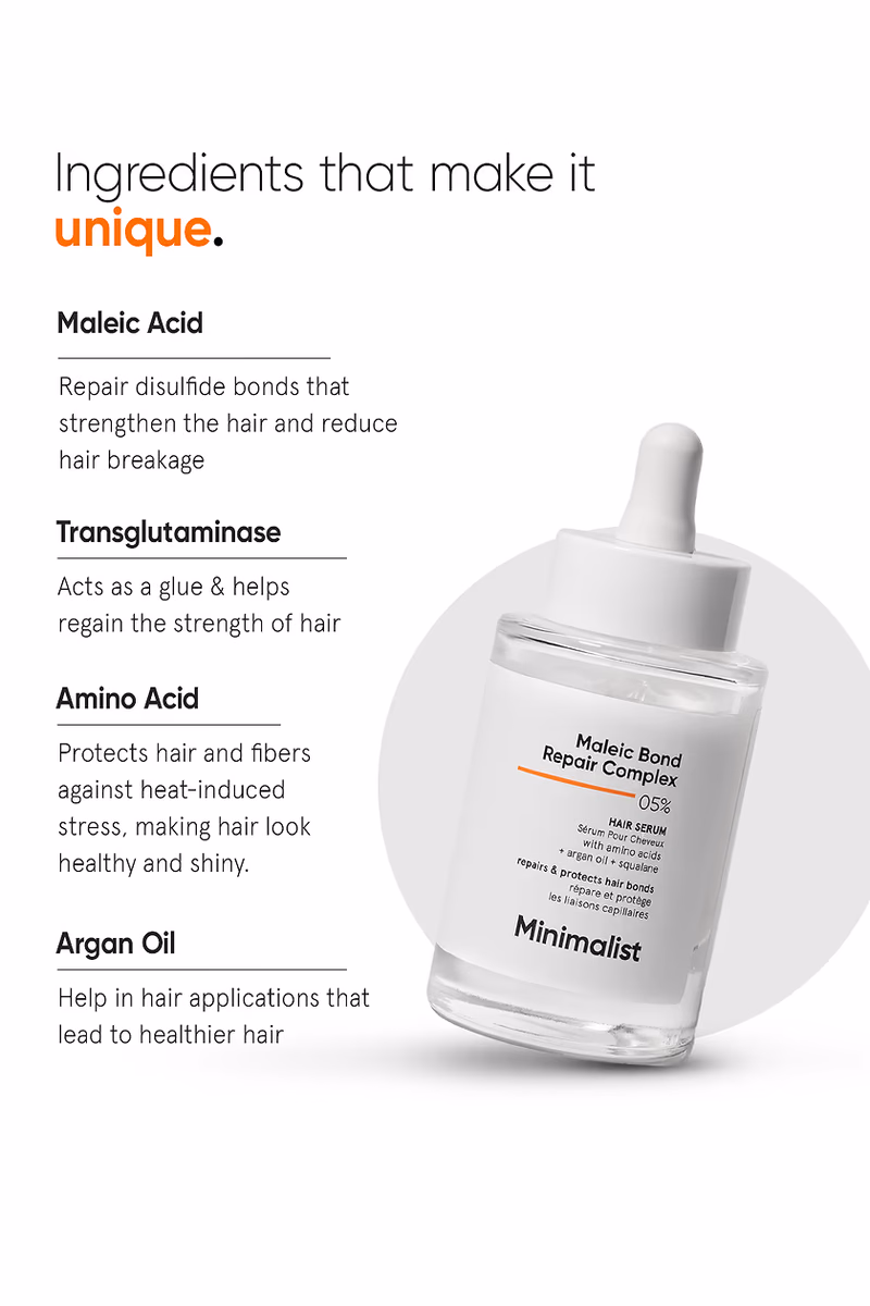 Minimalist - Maleic Bond Repair Complex - 05% - Hair Serum
