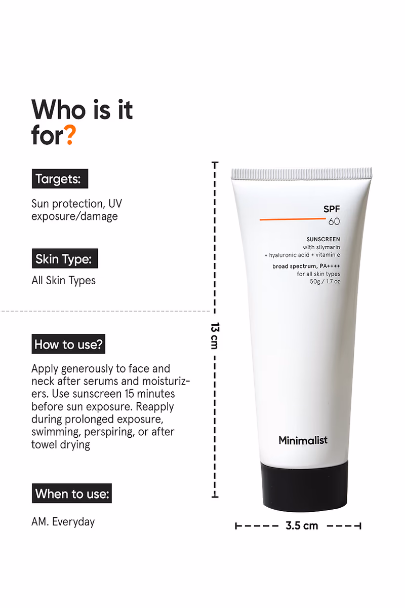 Minimalist - Sunscreen - SPF 60