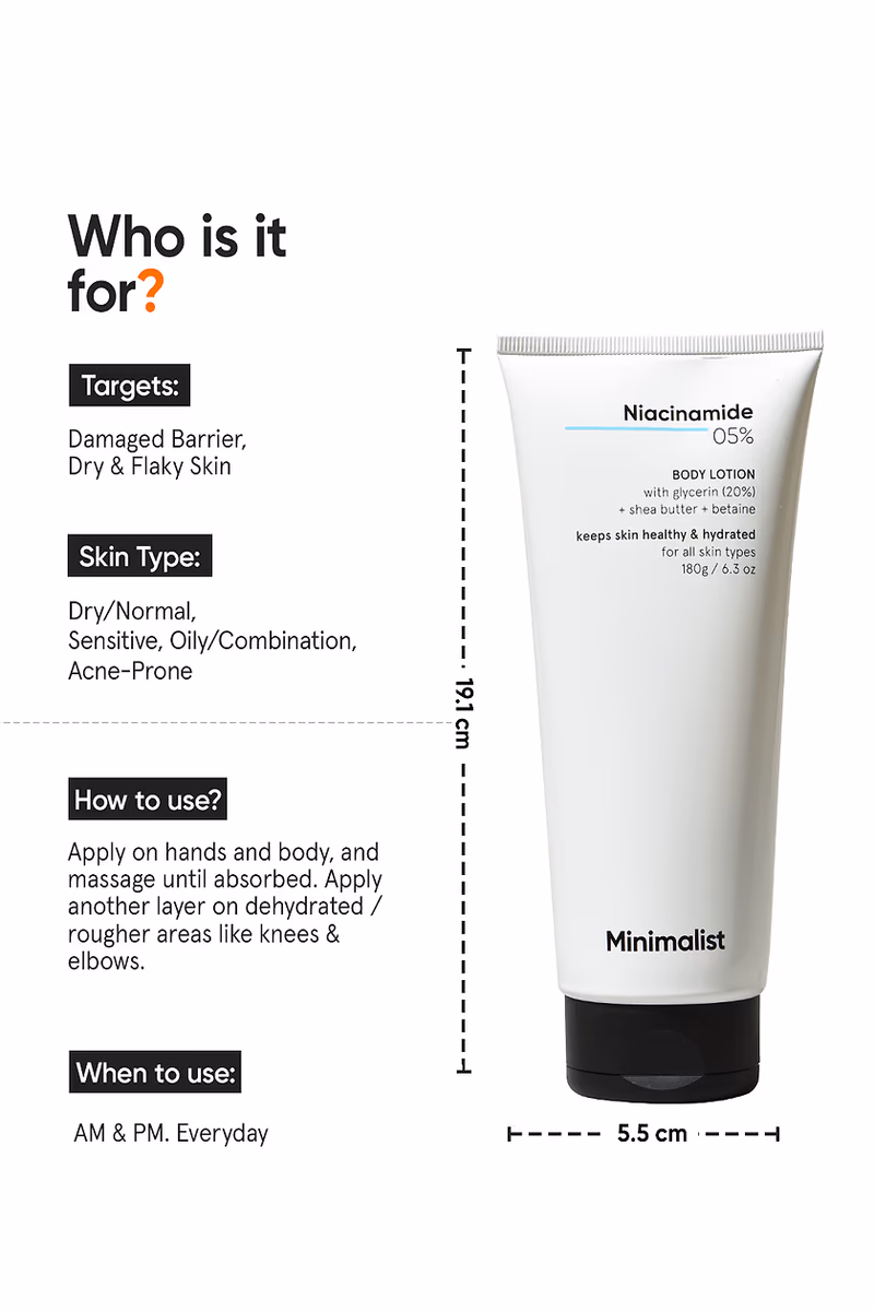 MINIMALIST - NIACINAMIDE 5% - BODY LOTION