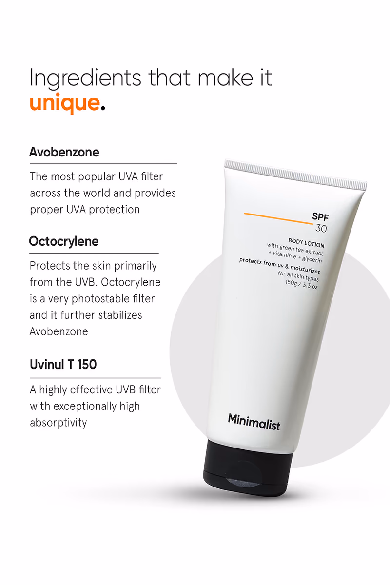 Minimalist - Spf 30 - Body Lotion