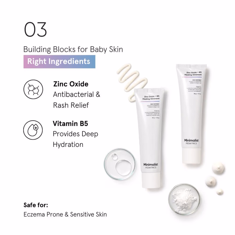 Minimalist Baby Zinc Oxide + B5 Healing Ointment - Rash Cream