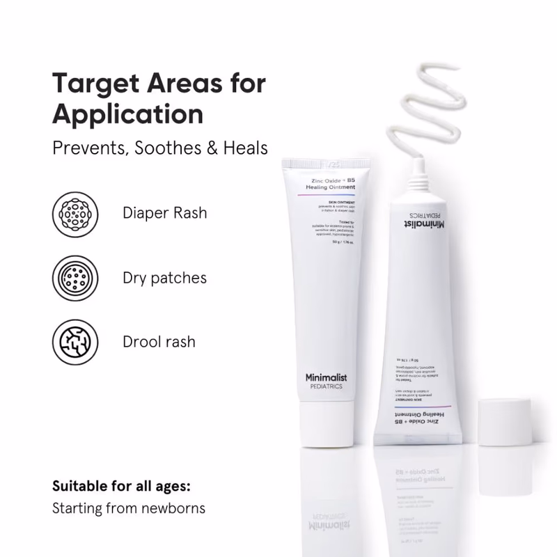 Minimalist Baby Zinc Oxide + B5 Healing Ointment - Rash Cream
