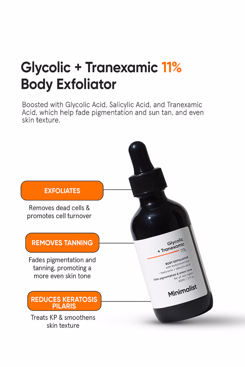 MINIMALIST - GLYCOLIC + TRANEXAMIC 11 % - BODY EXFOLIATOR