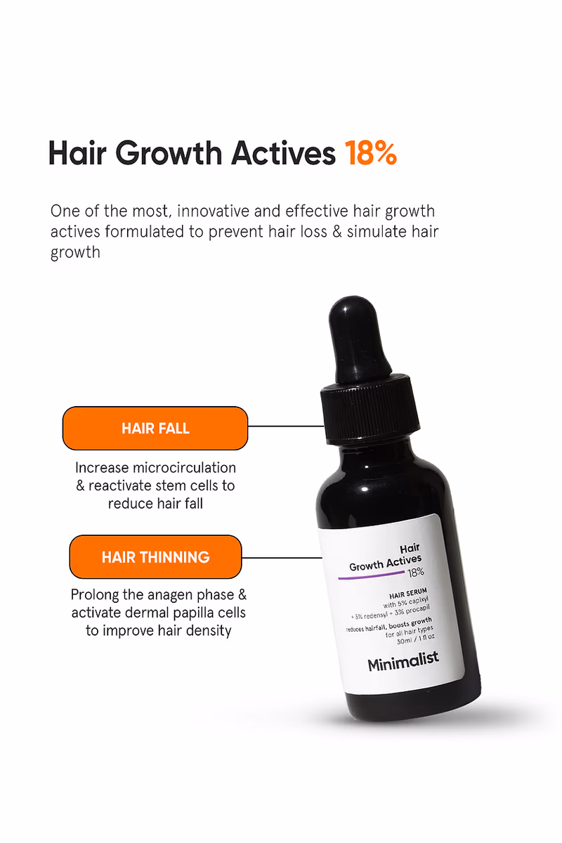 Minimalist - Hair Growth Actives -18% - Hair Serum