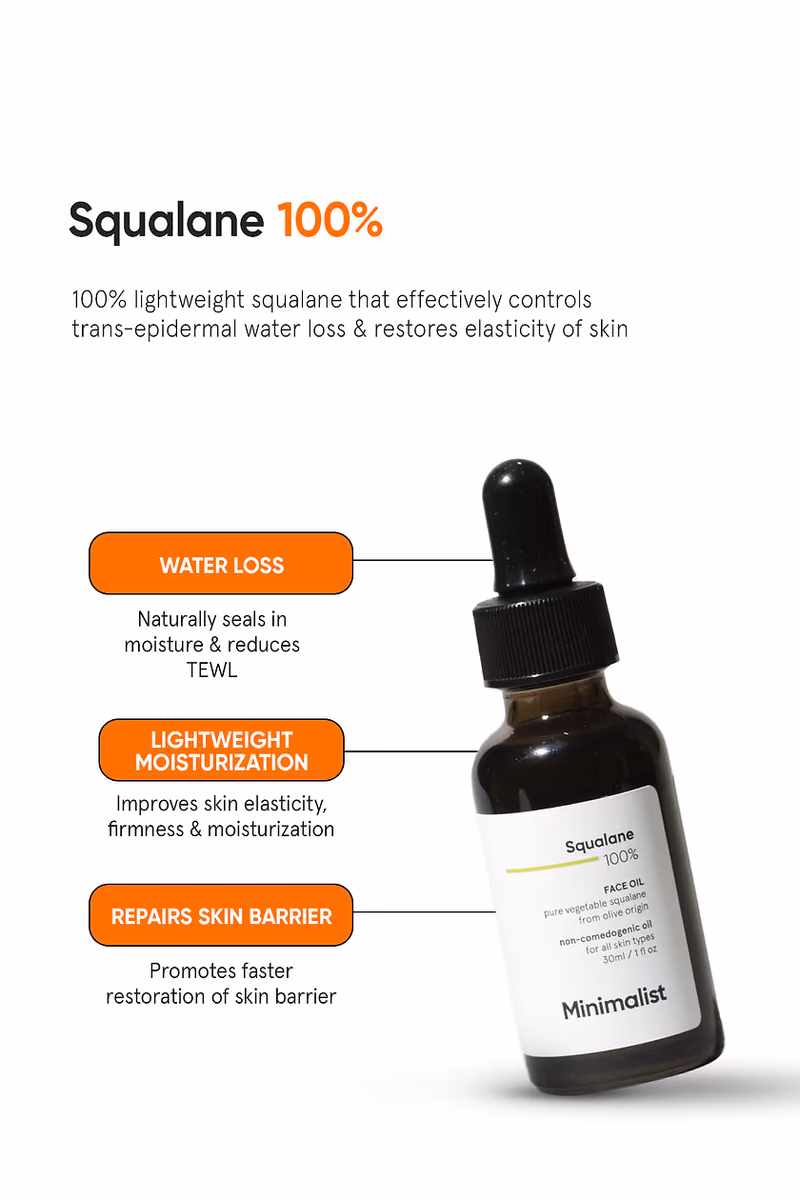 MINIMALIST - SQUALANE  100% - FACE OIL