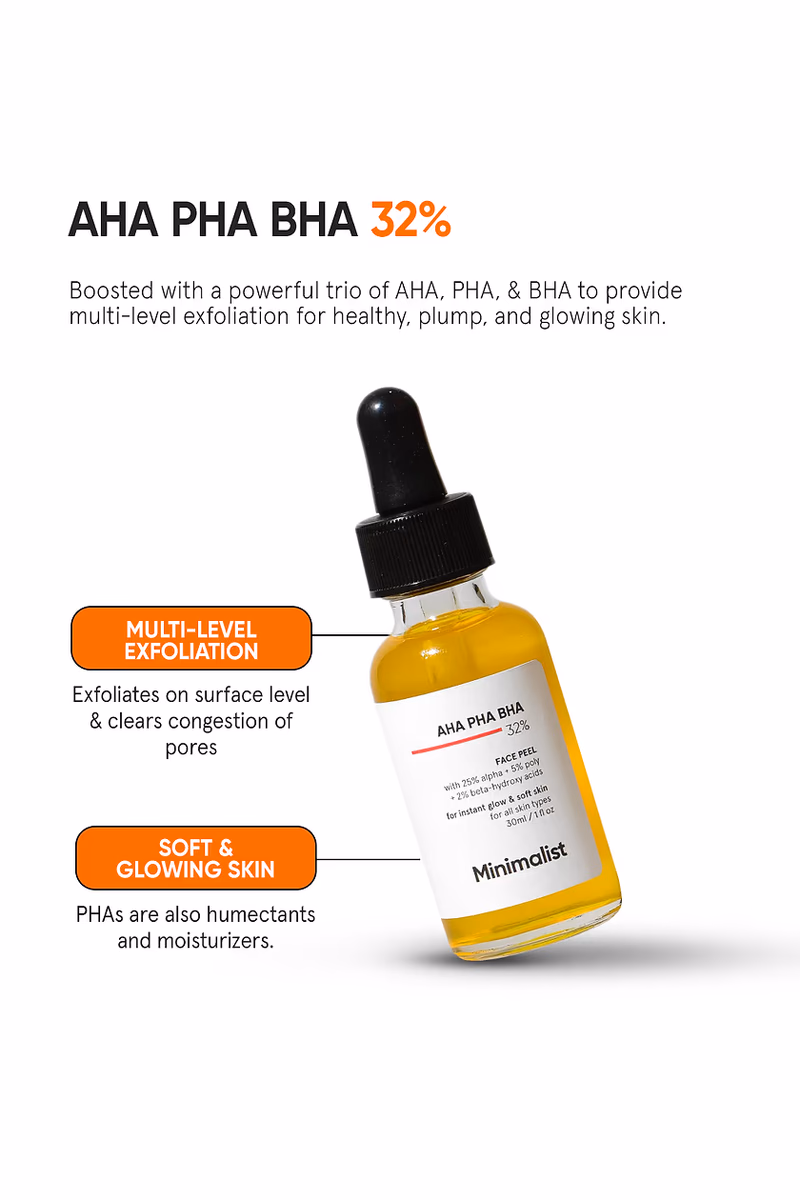 MINIMALIST - AHA PHA BHA  32 % - FACE PEEL