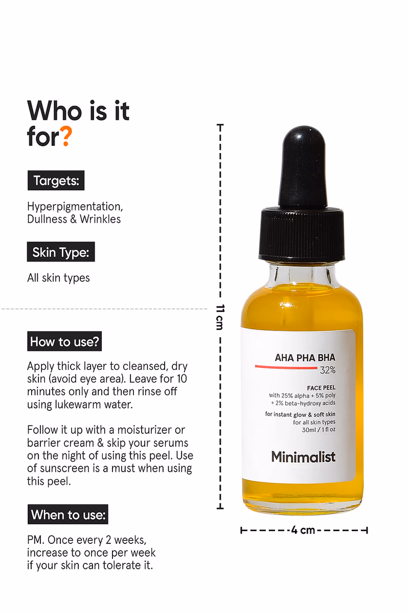 MINIMALIST - AHA PHA BHA  32 % - FACE PEEL
