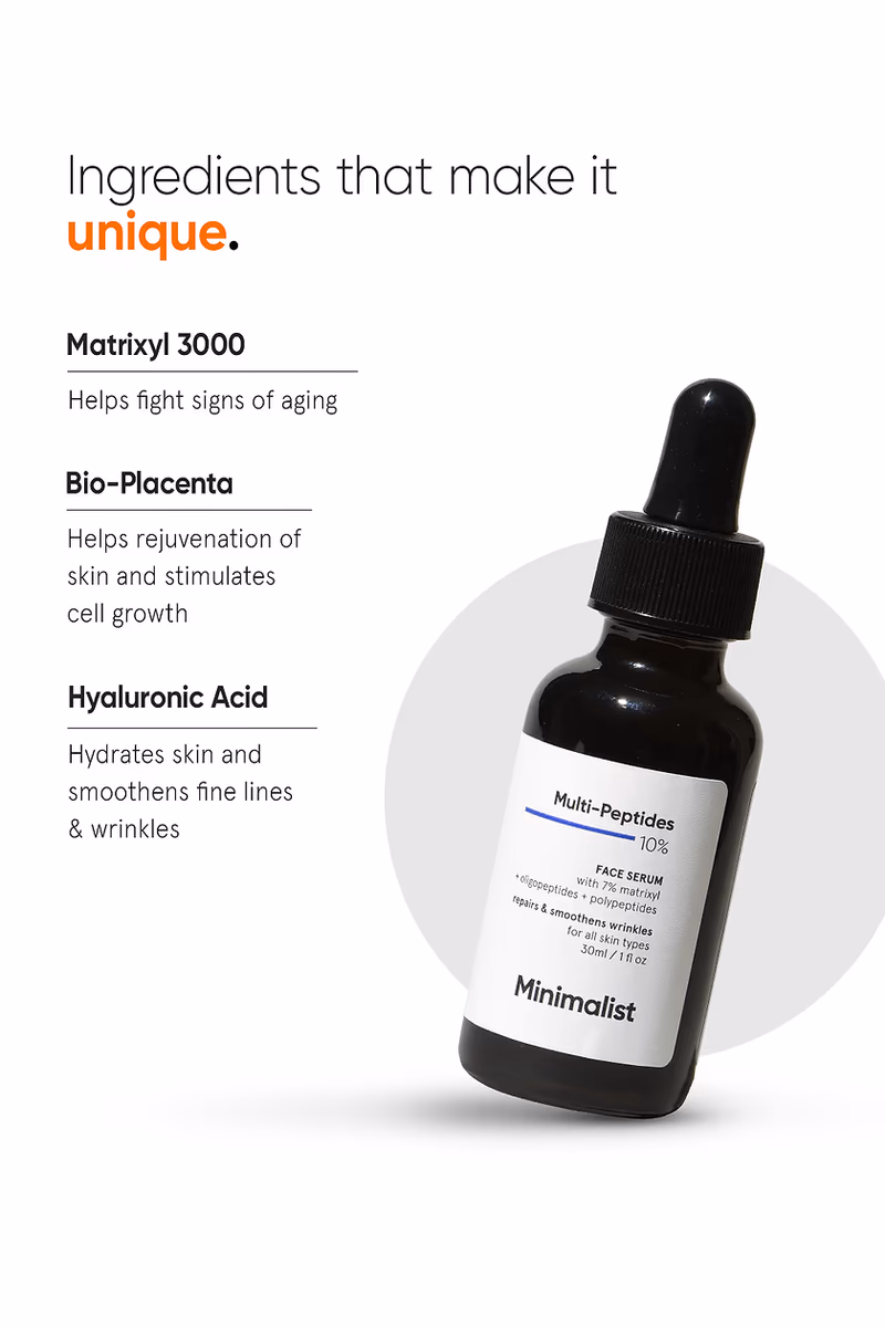 MINIMALIST - MULTI PEPTIDES 10% - FACE SERUM
