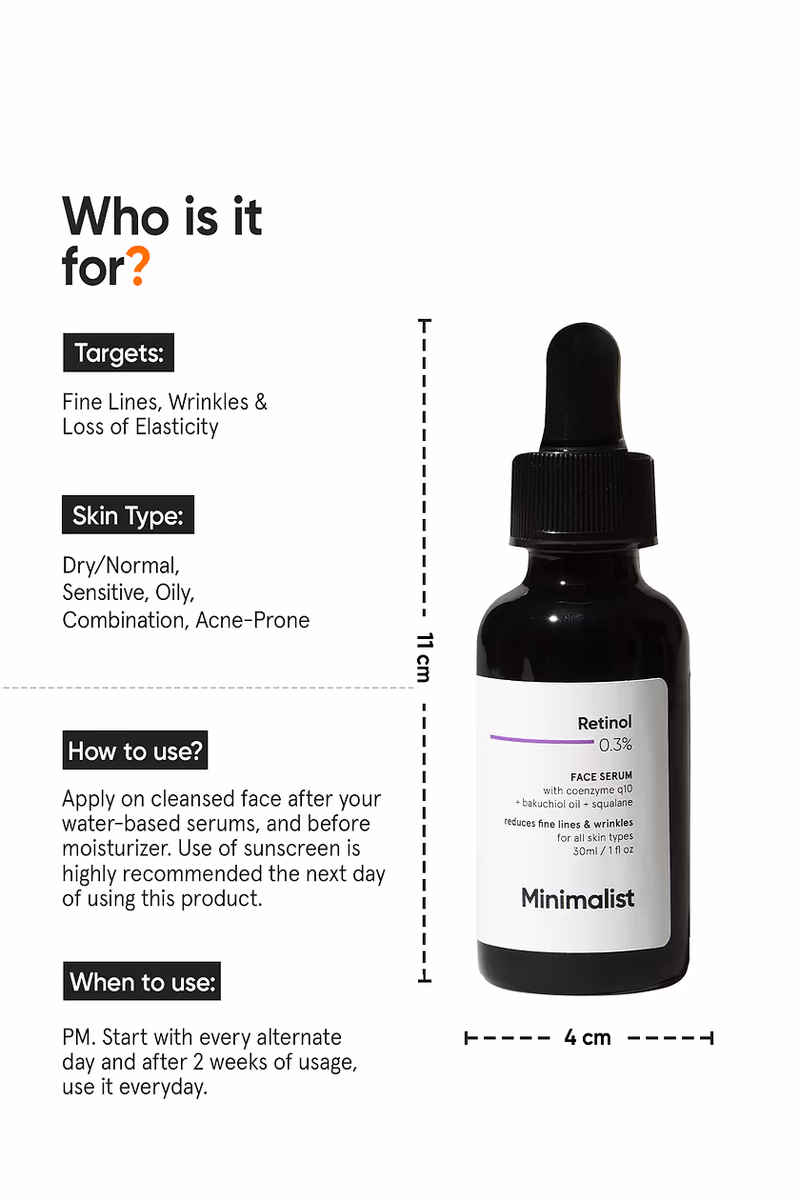 Minimalist - Retinol 0.3% - Face Serum