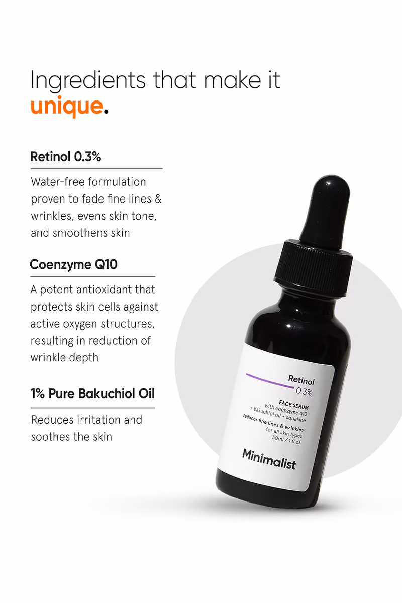 Minimalist - Retinol 0.3% - Face Serum