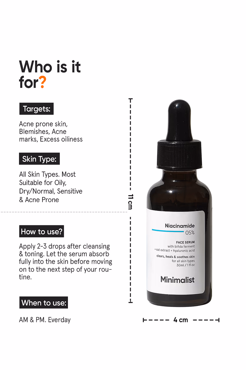 Minimalist - Niacinamide 05% - Face Serum