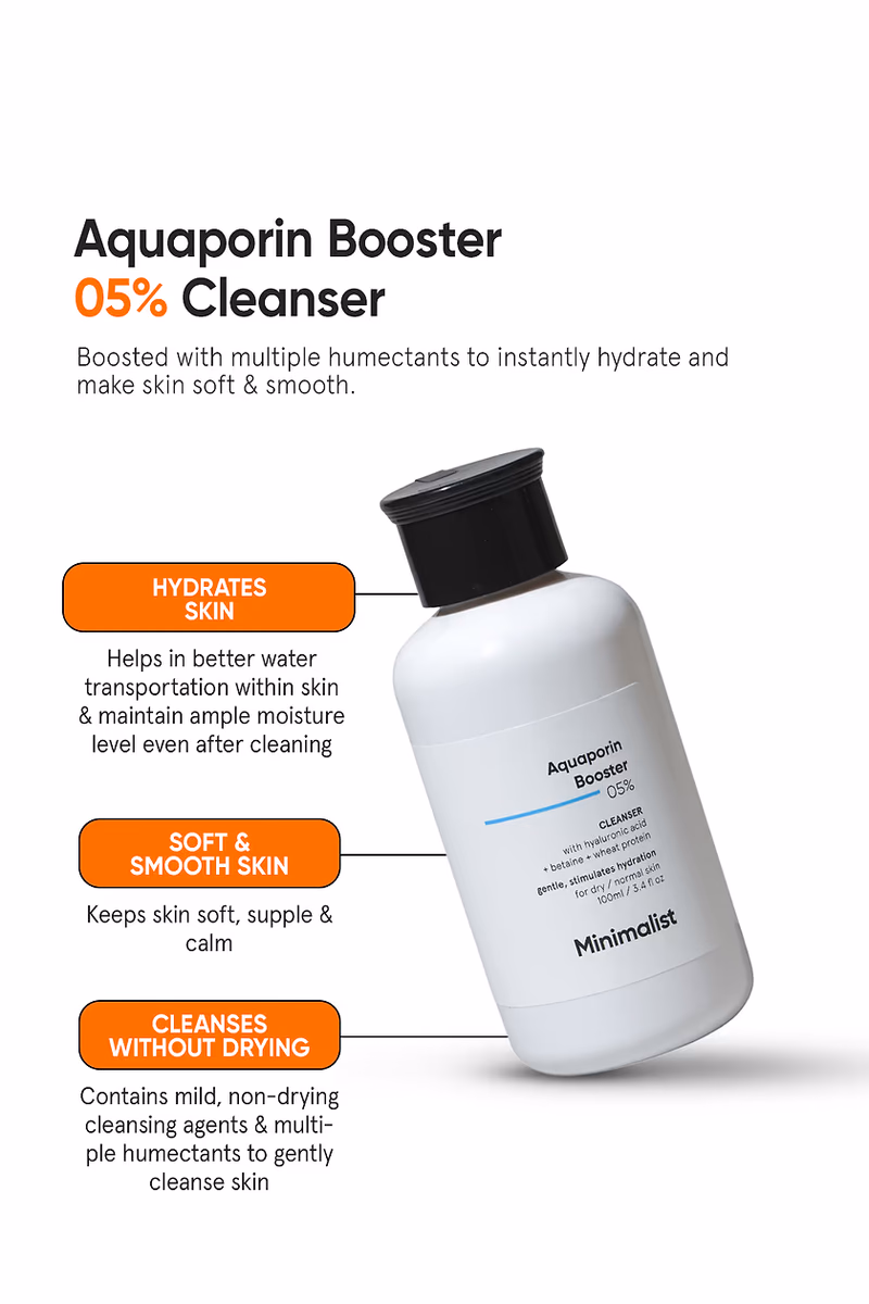 Minimalist - Aquaporin Booster 05% - Face Cleanser