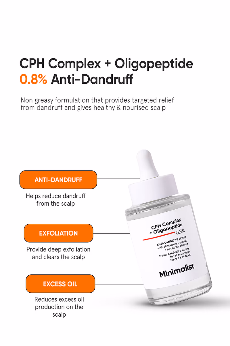 Minimalist - CPH Complex & Oligopeptide - 0.8% - Anti-Dandruff  Serum