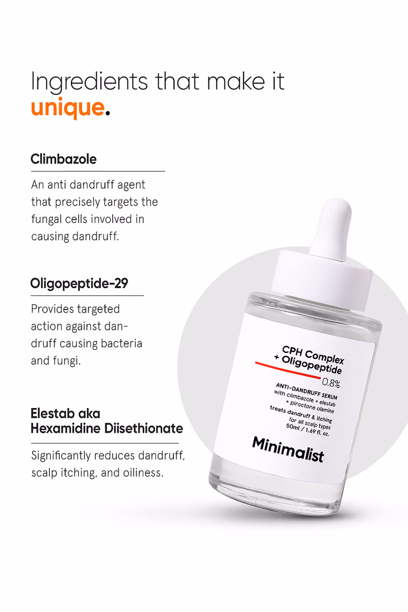 Minimalist - CPH Complex & Oligopeptide - 0.8% - Anti-Dandruff  Serum