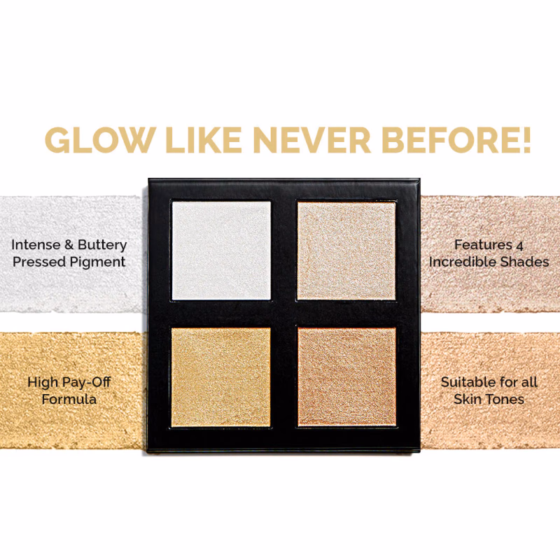makeup revolution - Revolution Pro 4K Highlighter Palette - Gold