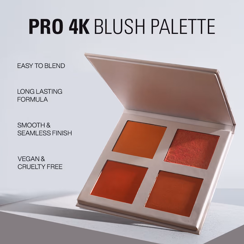 Makeup Revolution - Peach - Revolution Pro 4K Blush Palette