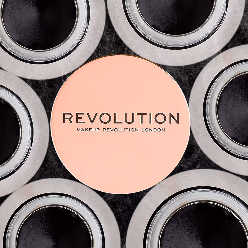 Makeup Revolution Gel Eyeliner Pot with Brush - Black