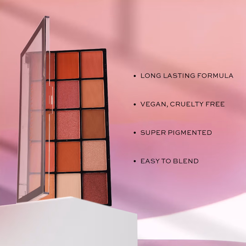 Makeup Revolution Reloaded Eyeshadow Palette 15 Smooth & Rich Shade - Newtrals 2