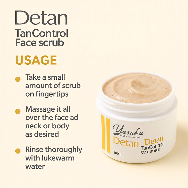 YASAKU - DETAN TAN CONTROL - FACE SCRUB