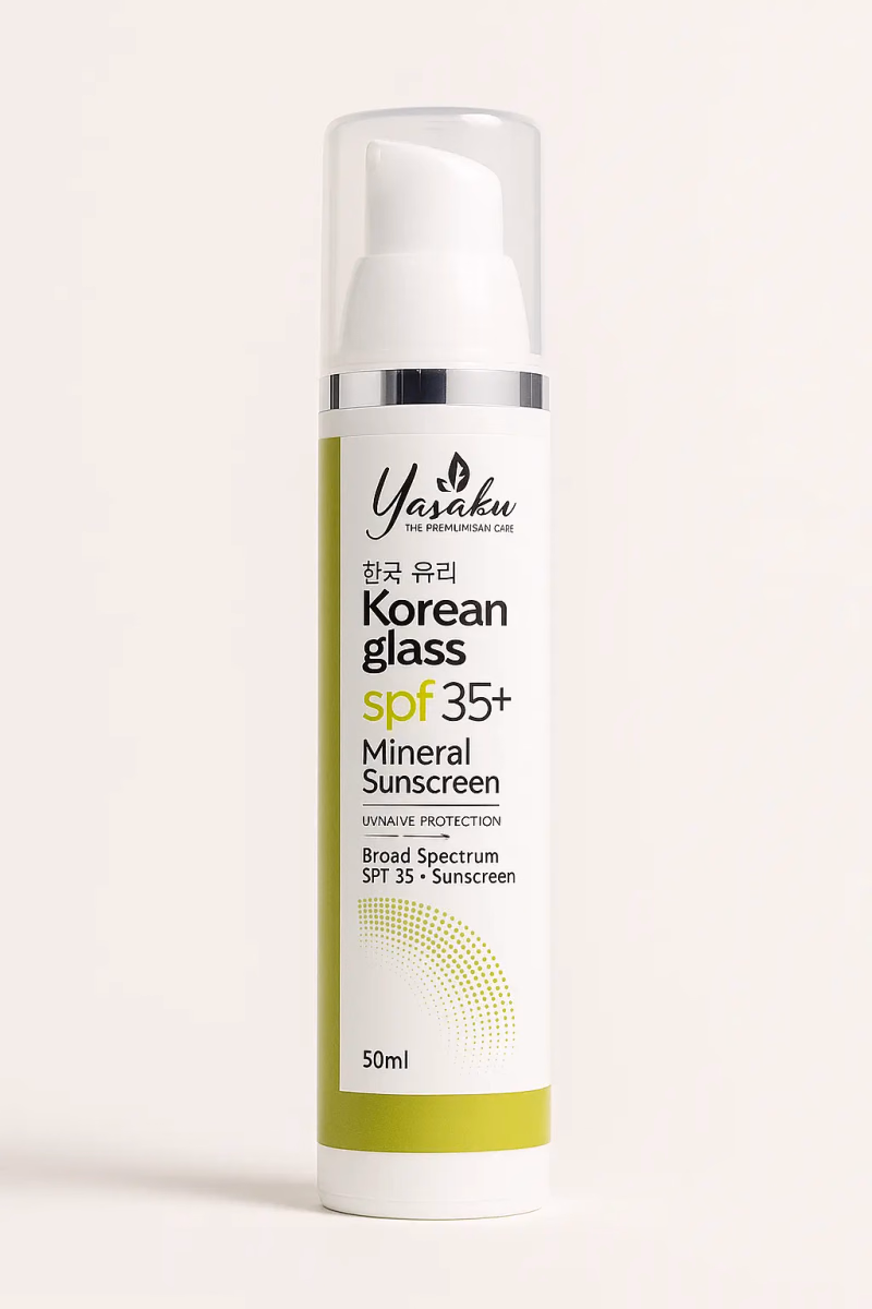 YASAKU - KOREAN GLASS - SPF35+ - MINERAL SUNSCREEN