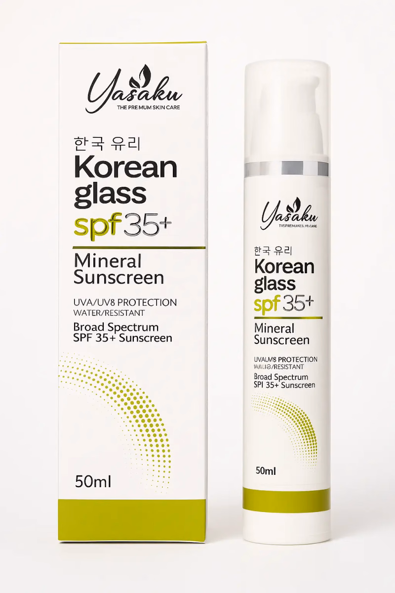 YASAKU - KOREAN GLASS - SPF35+ - MINERAL SUNSCREEN