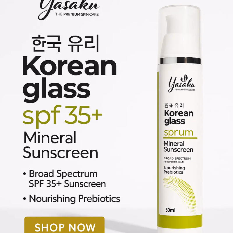 YASAKU - KOREAN GLASS - SPF35+ - MINERAL SUNSCREEN
