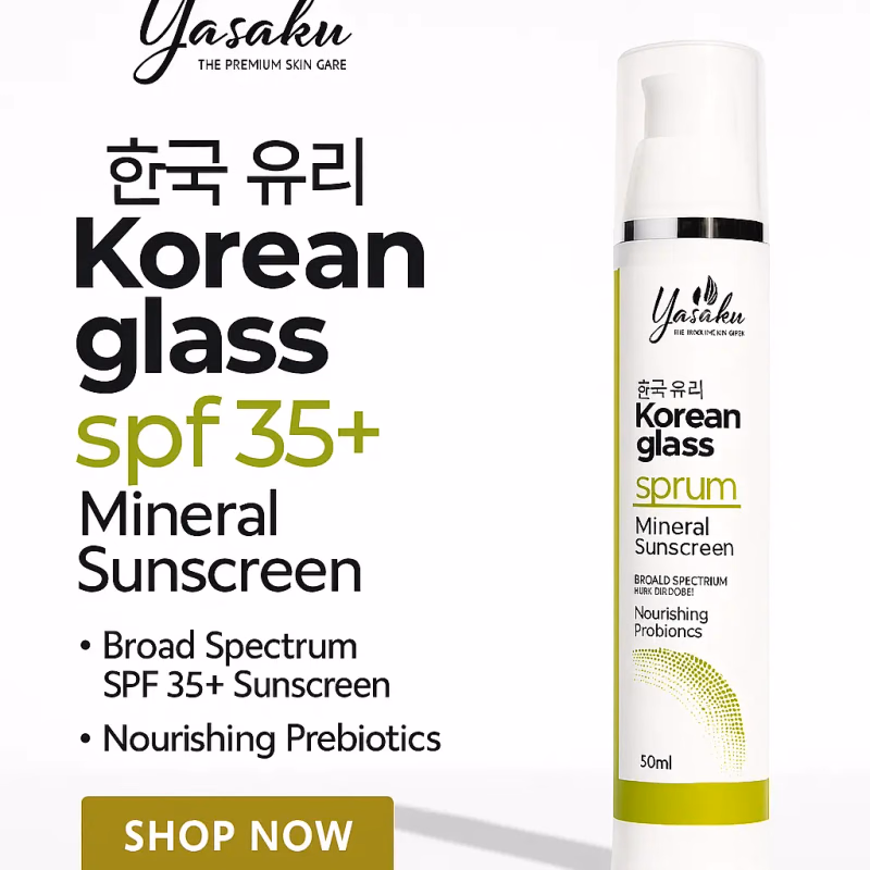 YASAKU - KOREAN GLASS - SPF35+ - MINERAL SUNSCREEN