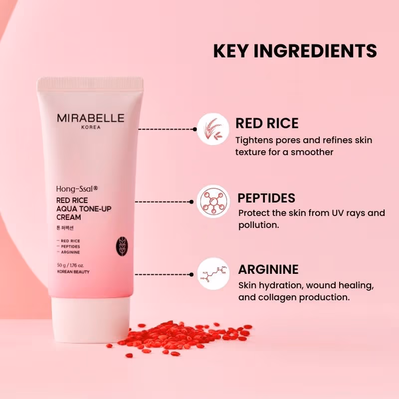 Mirabelle Korea - Red Rice - Aqua Tone Up Cream