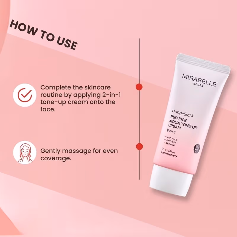 Mirabelle Korea - Red Rice - Aqua Tone Up Cream
