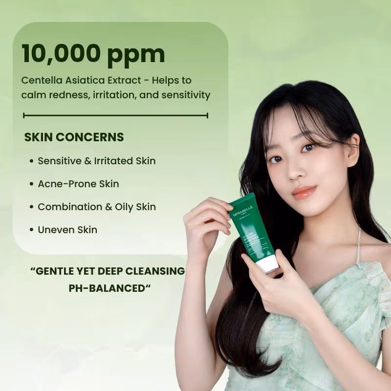 Mirabelle Korea - Cica + Peptide Intensive Face Wash