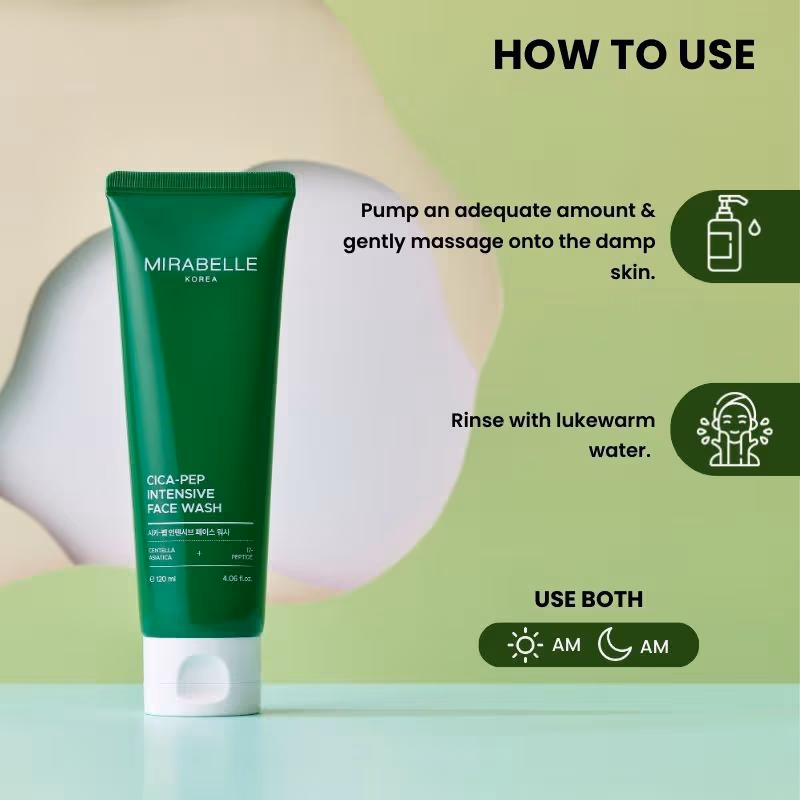 Mirabelle Korea - Cica + Peptide Intensive Face Wash