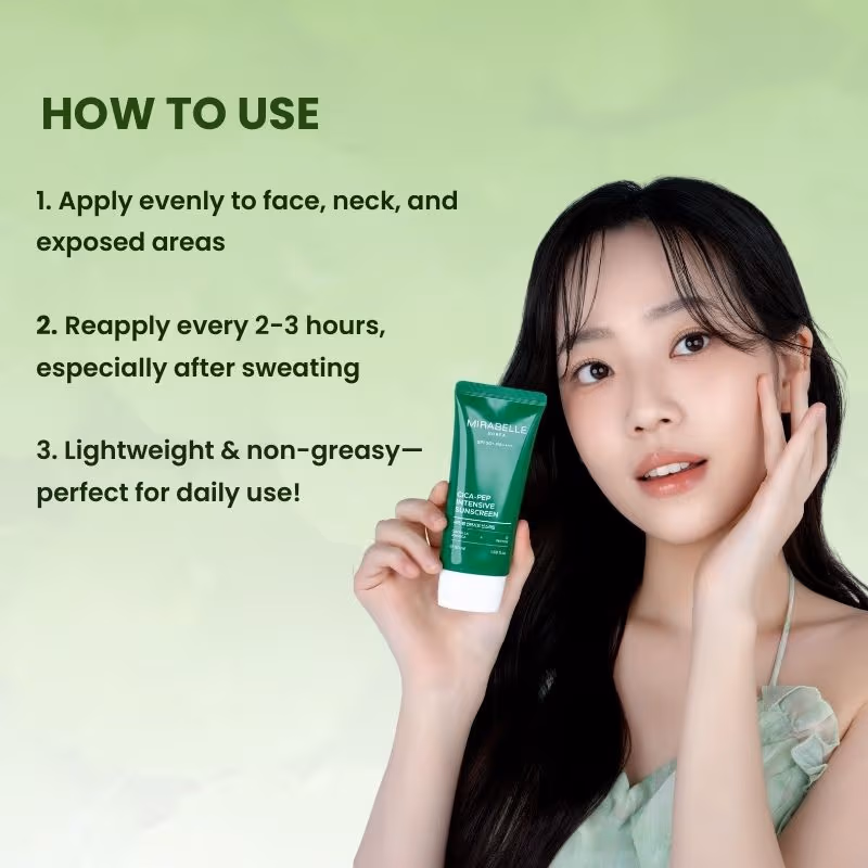 Mirabelle Korea - Cica + Peptide Intensive Sunscreen SPF 50+ PA++++