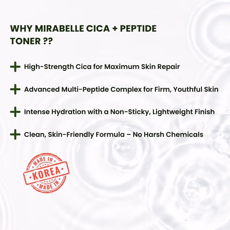 Mirabelle Korea - Cica + Peptide Intensive Toner