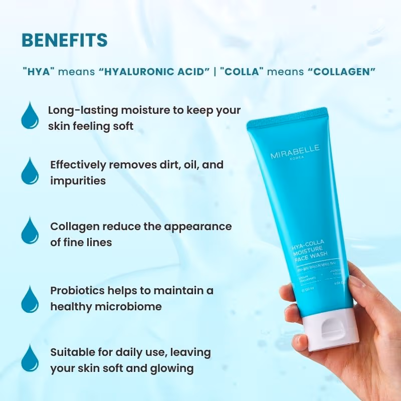 Mirabelle Korea - Hyaluronic + Collagen Moisture Face Wash
