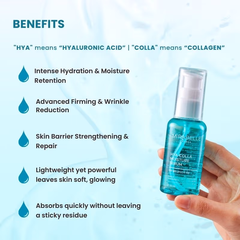 Mirabelle Korea - Hyaluronic + Collagen Moisture Serum