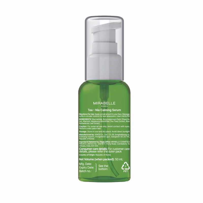 Mirabelle Korea - Teatree + Niacinamide Calming Serum