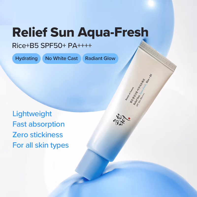 Beauty of Joseon - Relief Sun Aqua - Fresh Add SPF 50+ PA++++ Rice + B5